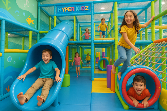 Evaluating Indoor Playgrounds as a Superior Engagement Environment for Kids