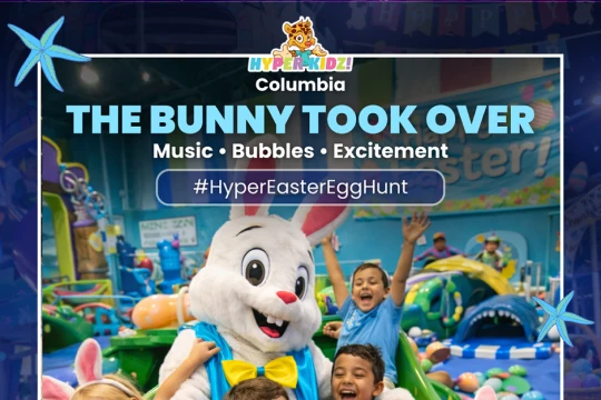 Two Days of Easter Fun in Columbia: Glow Egg Hunt & Easter Celebration at Hyper Kidz Columbia